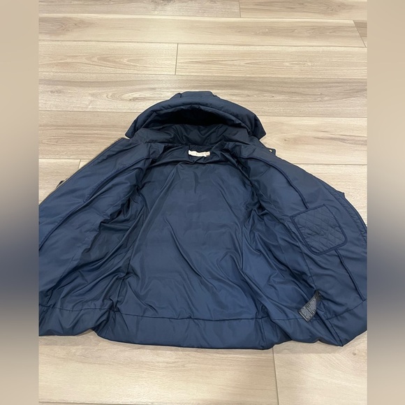 Tory Burch Embrace Ambition Down Navy Puffer Jacket Size S Small - Picture 5 of 9